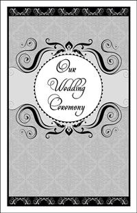 Wedding Program Cover Template 13A - Graphic 4